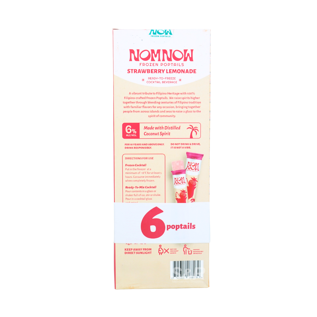 Nom Nom Frozen Poptails Strawberry Lemonade 6 x 35ml